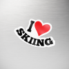 I Love Skiing Magnet - Image 2