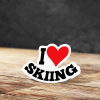 I love skiing magnet