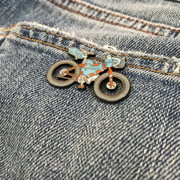 Bikepacking Enamel Pin - Image 4